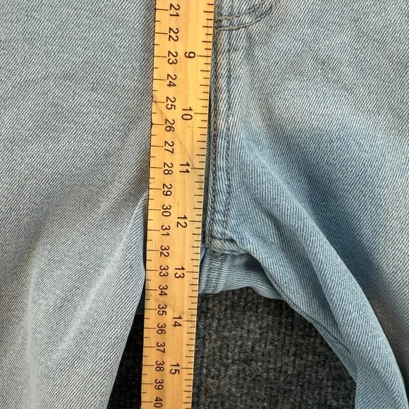 Hollister Jeans Womens 31 Blue Patchwork Ultra High Rise Wide Leg Dad Jean 90s - Picture 8 of 9